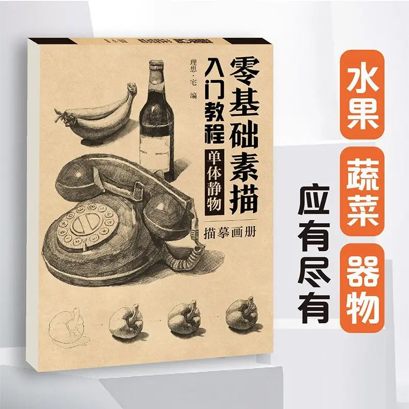 Sketching Introductory Textbook Zero Basic Sketch Copy Book Combined Single Still Life Facial Features Avatar Geometry Drawing
