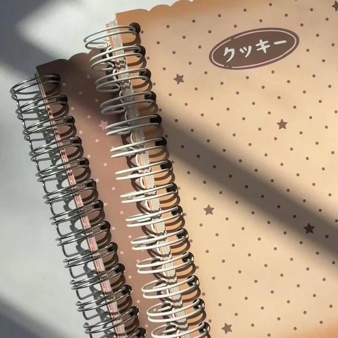 Ins A6 Soft Cover Notepad Lovely Biscuit Design Portable  Journals Travelers Writing Notebook for School Girls Daily Use