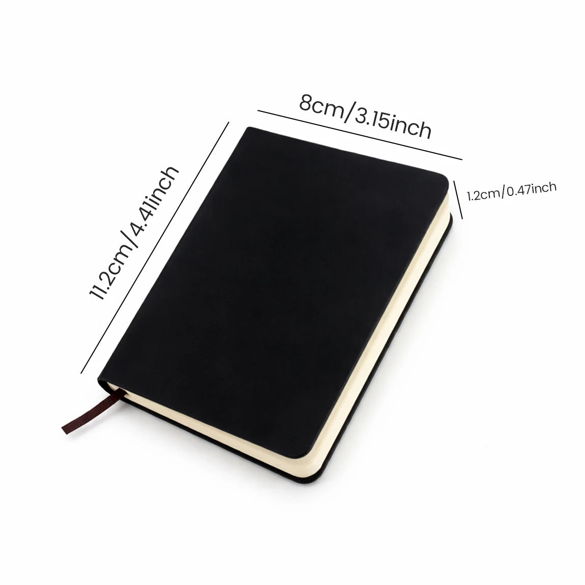 Mini Pocket Notebook 94 Sheets 108 Pages Lined Journal Small Portable Notepad for Travel Work School