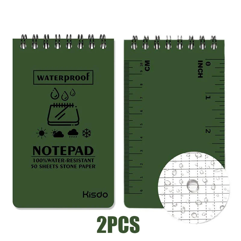 2PCS New Spiral Notebooks, Multicolor Mini Pocket Notebook, Waterproof Plastic Cover, Personalized Notebook, Back to School