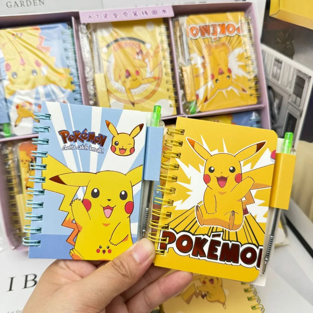 Pokemon Pikachu Notebook Cute Cartoon School Supplies Portable Diary Fashion Office Supplies Coil Book Children Holiday Gift