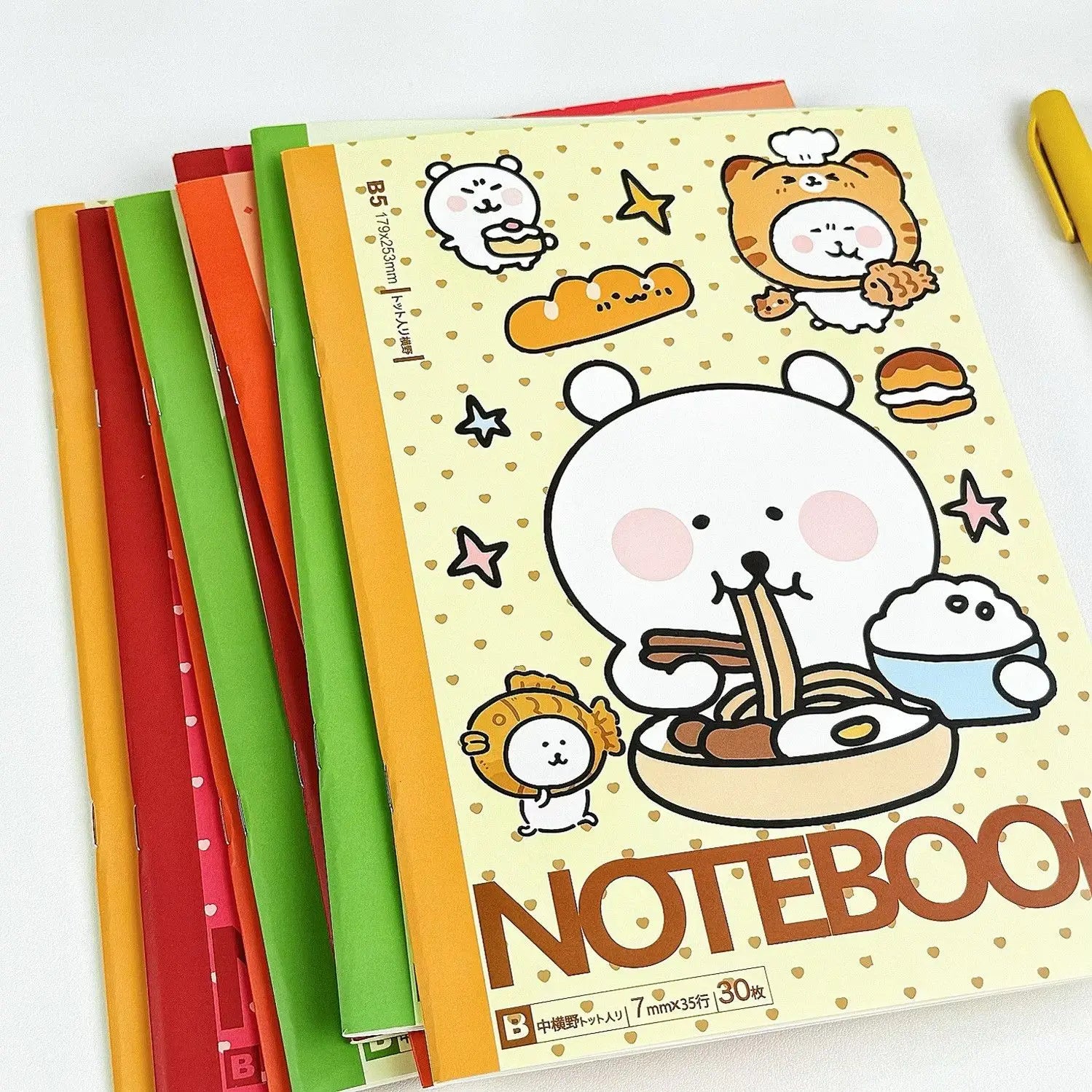 Joke Bear Notebook Cute Cartoon Diary Book for Students Durable with High Design Quality B5 Size Horizontal Line Notepad