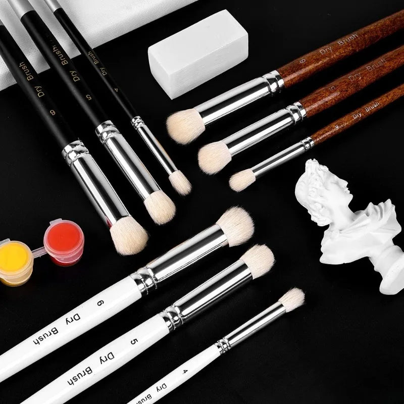 3 Pcs Paint Brushes Set for Acrylic Oil Painting Professional Art Brush Kit for Canvas Craft Painting Tools Art Drawing Supplies