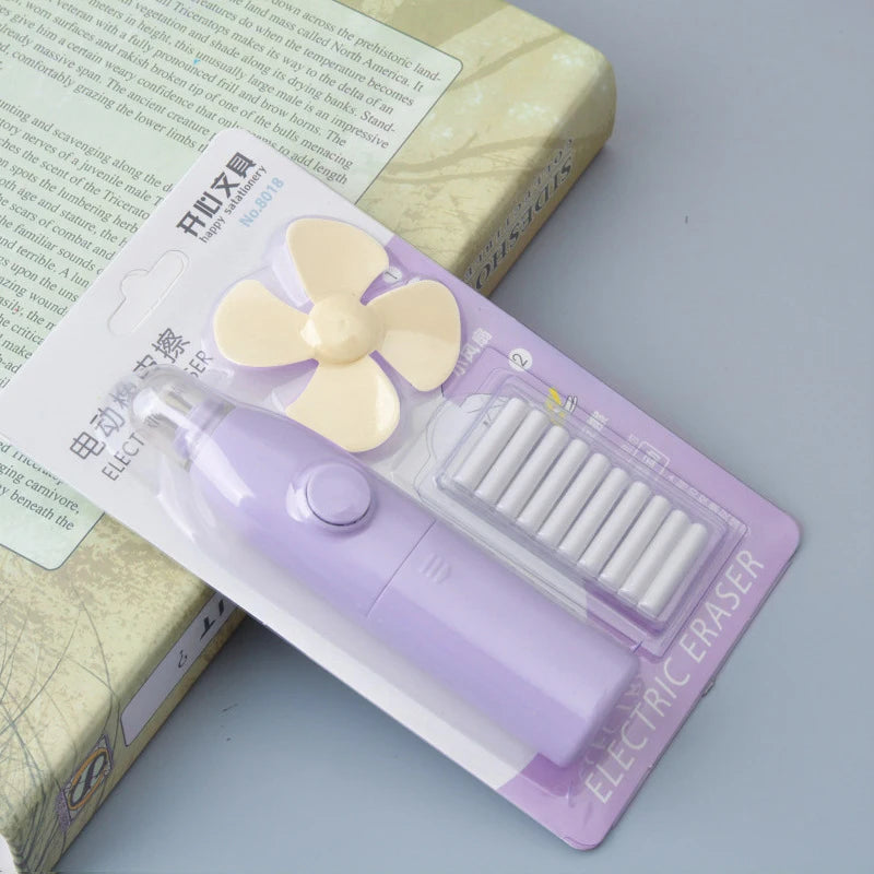 Electric Eraser Pencil Drawing Mechanical Cute Kneaded Erasers for Kids Student School Office Supplies Rubber Pencil Eraser