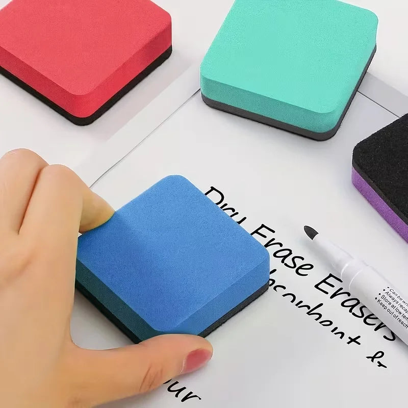 30 pieces of erasers, suitable for removing dry-erase pen marks on soft whiteboards, glass whiteboards and regular whiteboards