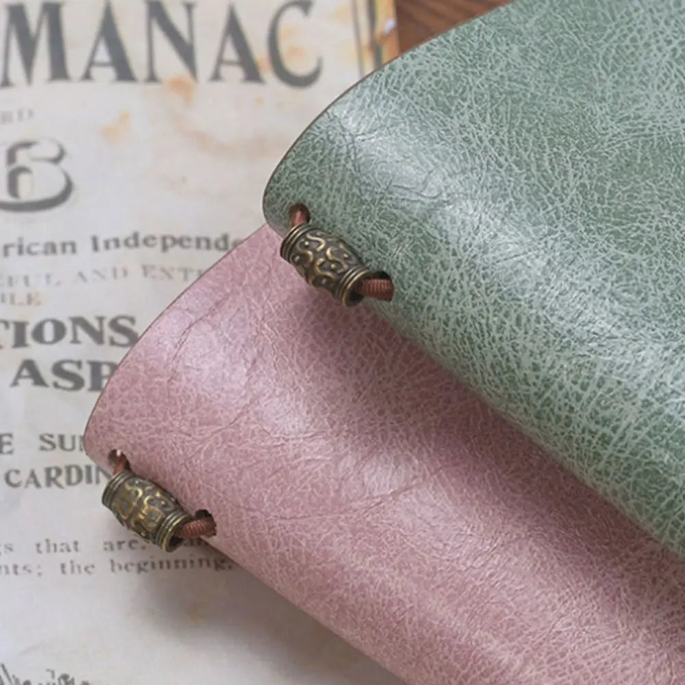 Vintage Portable Leather Notebook Stationery Hand Ledger Diary Book Hardcover Exquisite Notepad School