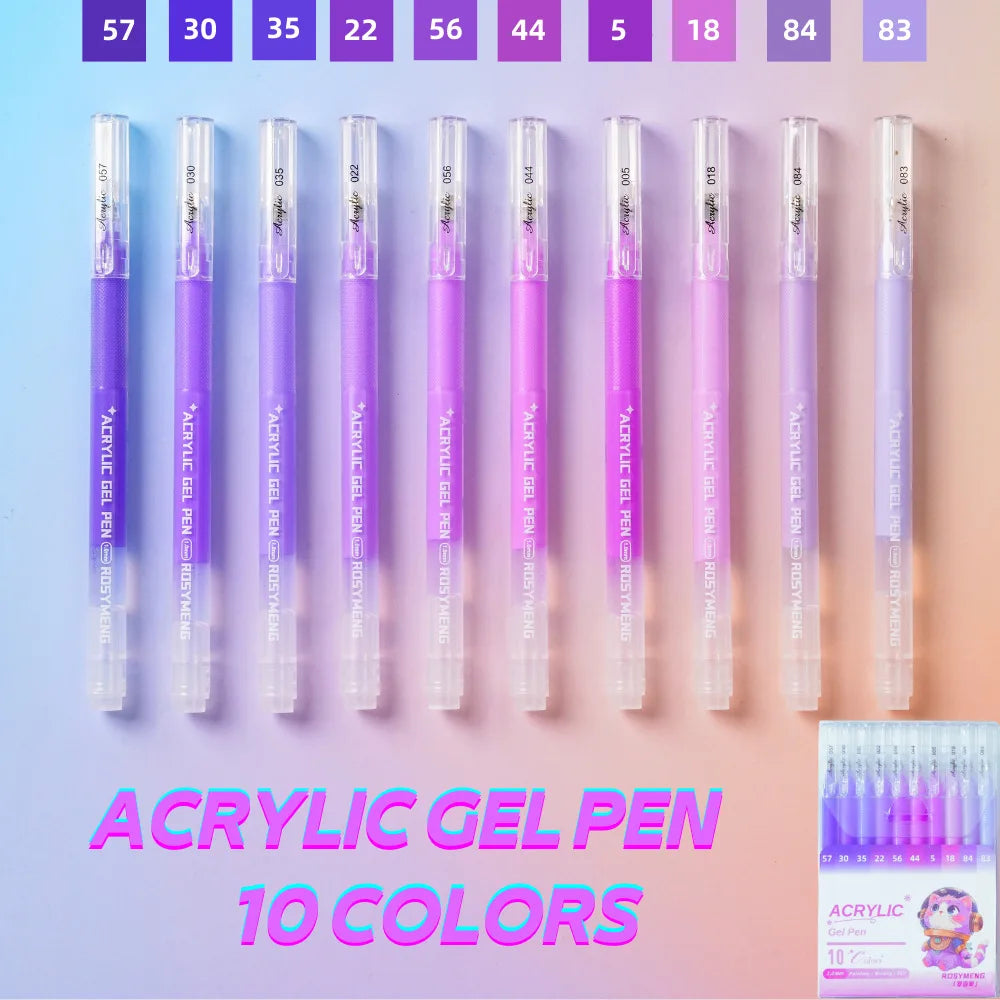 ROSYMENG 100/160 Colors Gel Pens,Acrylic Painting Handbook Pen Set,Multi-Color Neutral Pen,Student Writing Drawing Marker Pens