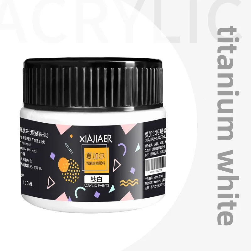 Acrylic Paint 100ml Hand-Painted Wall Painting Graffiti Stone T-Shirt Tinned Paint Studio Multi-Color Acrylic Paint