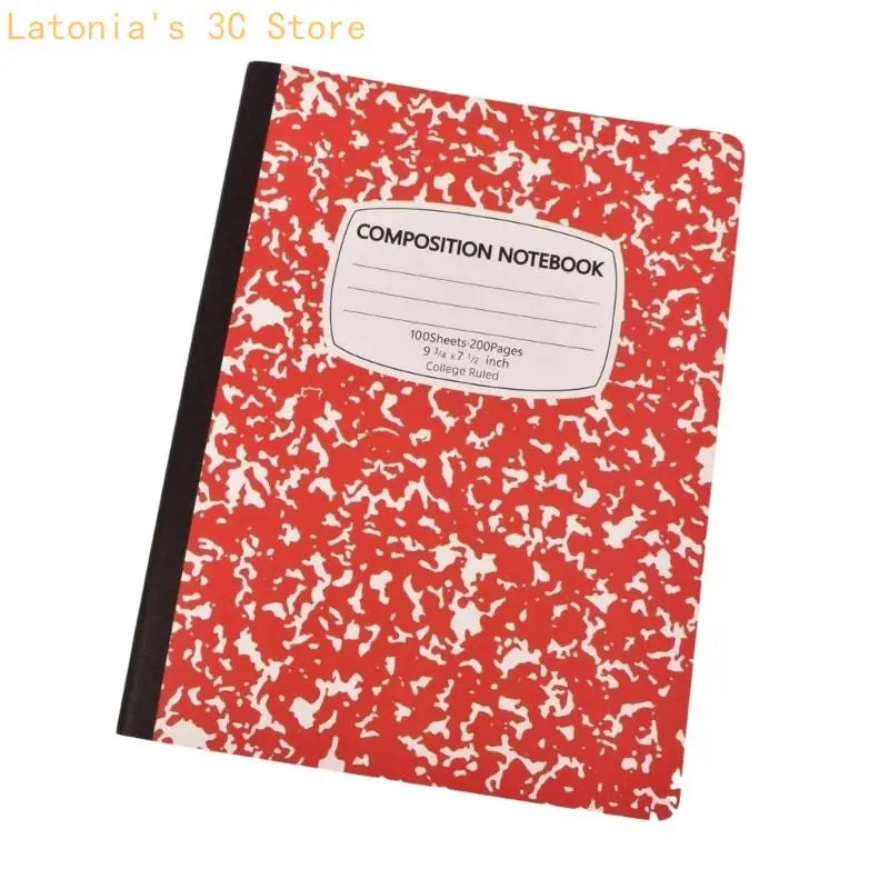 Softcover College Ruled Composition Notebook, 100 Sheets for Class Writing X3UB
