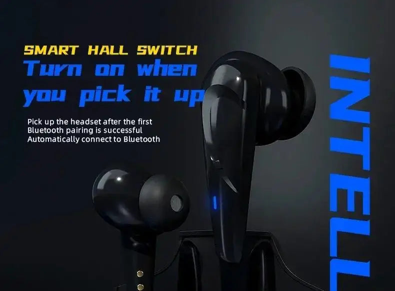 Wireless Bluetooth 5.0 Headphones Noise Reduction Earphones Sports Music Earbuds HiFi Stereo Gaming Headset With Mic For iPhone