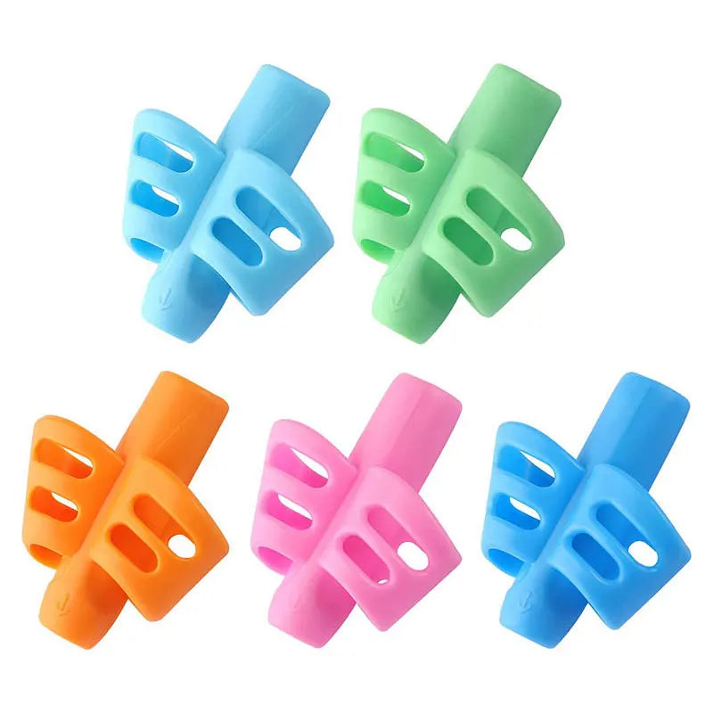 Pencil Handle Rod Grips pen Holder Grip for Kids Cute Hand writing Aid Trainer Posture Correction Pen Finger Holder