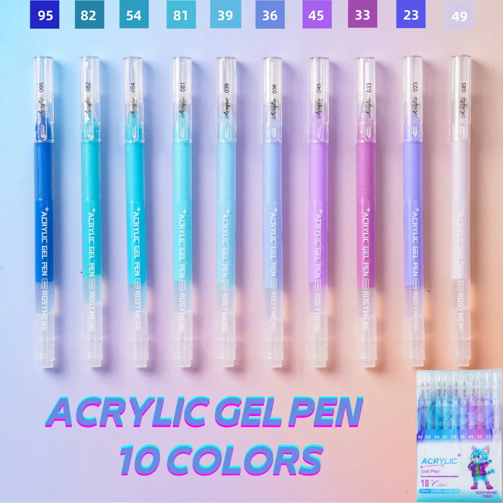 ROSYMENG 100/160 Colors Gel Pens,Acrylic Painting Handbook Pen Set,Multi-Color Neutral Pen,Student Writing Drawing Marker Pens