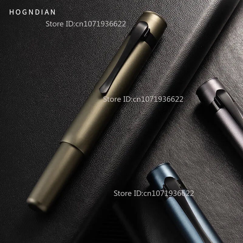 Limited Pink Hongdian M2 Mini Metaverse Sports Pocket Metal Fountain Pen 26# Nib School Office Supplies Writing Stationery Gift