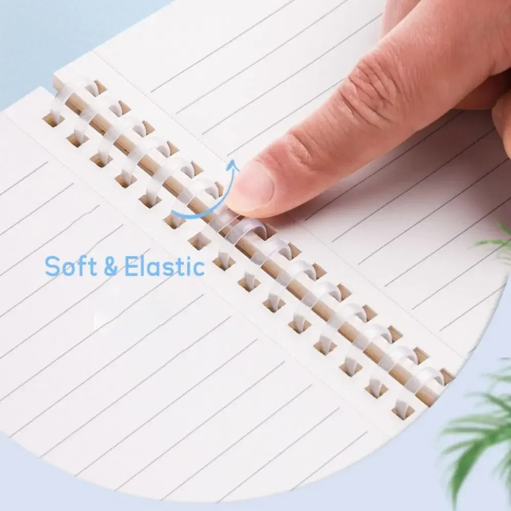 60 Sheets A5 Spiral Notebook, Perforated Horizontal Lined Pages, Color Diary Notepad, School Office Stationery Gift