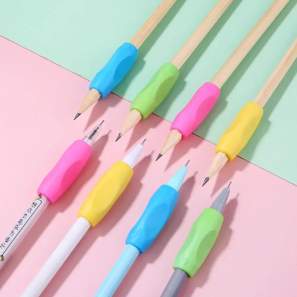4-Pack Pencil Grips,Soft Silicone & Non-Slip Texture, Ergonomic Pen Holder for Kids & Adults Left/Right Handed Writing,Drawing