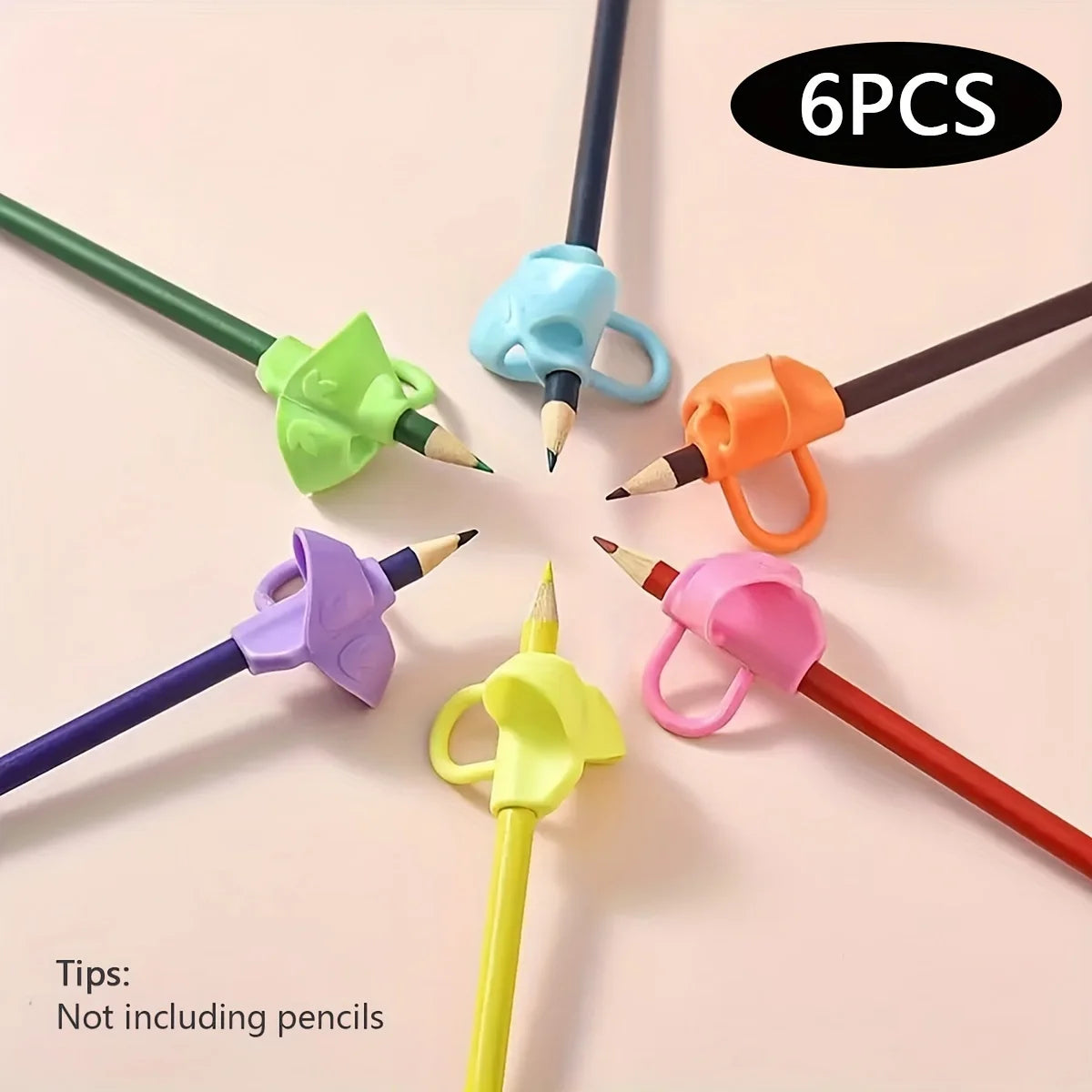 Silicone 3 Finger Grip Silicone Pencil Grips Three Fingers Fixed Handwriting Posture Correction Grip Trainer Kids Pencil Holder
