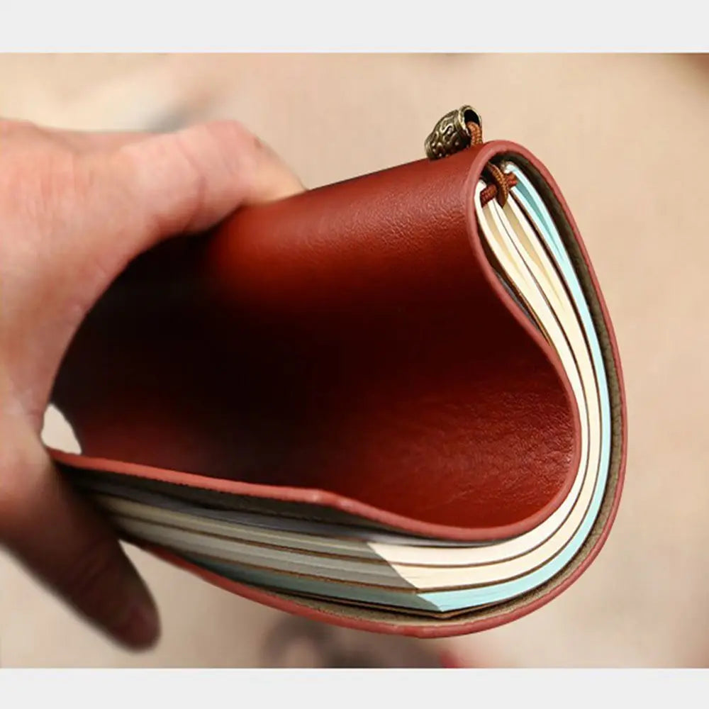 Portable Stationery Writing Notepad Diary Book School Supplies Notebook Leather Travel Book Daily Organizer Journal Booklet