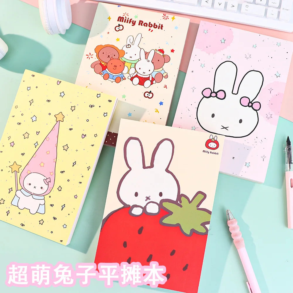 Kawaii Miffys Notebooks and Journals New Kids Anime Rabbit Notepad Student School Planner Memorandum Office Accessories Gifts