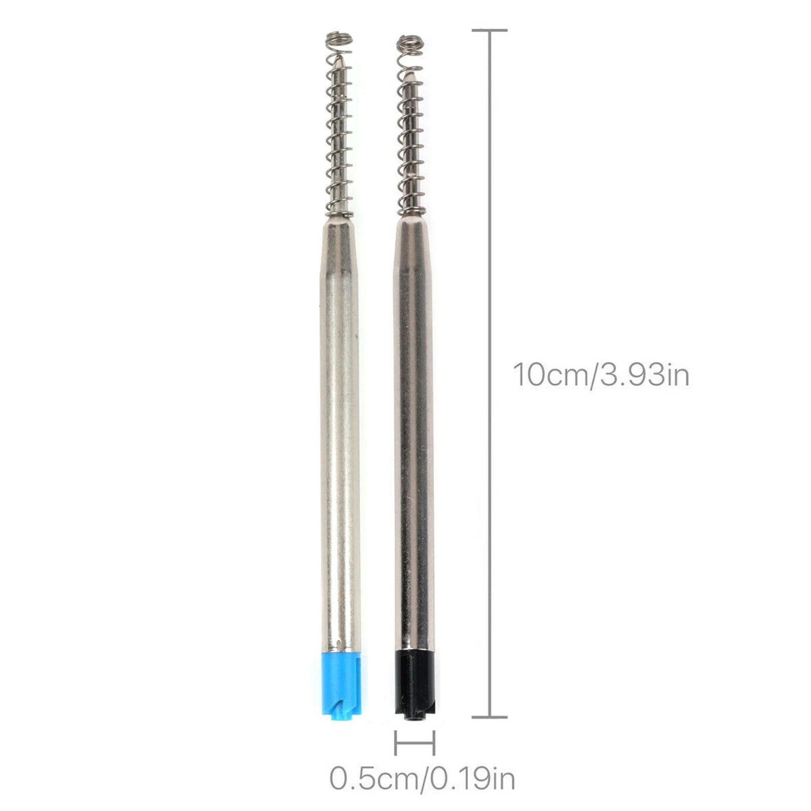 10pcs G2 Ballpoint Pen Refills 1mm Medium Point with Spring Universal Replacement Refills