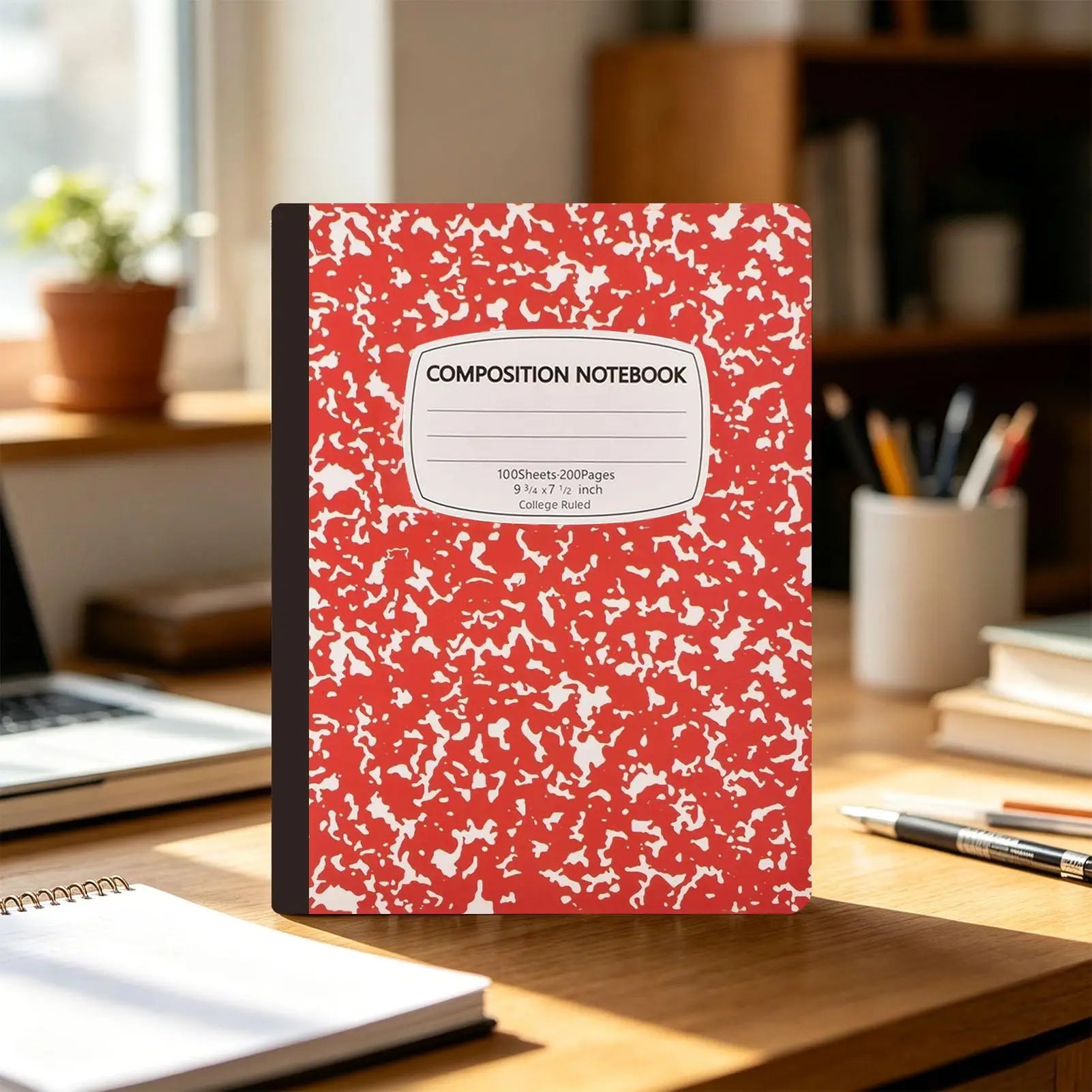 Composition Notebooks 100 Sheets Abstract Marble Cover Thick Paper 10.2x7.2in Lined Paper Notebook for School Classroom Office