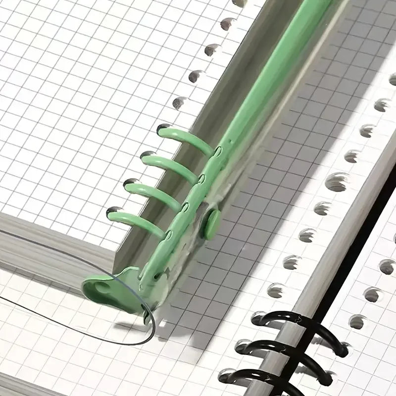 240 Pages Diary A5 Transparent Soft Cover Loose Leaf Checkered Book School Notebooks Notebook Notepad Writing Pads Office