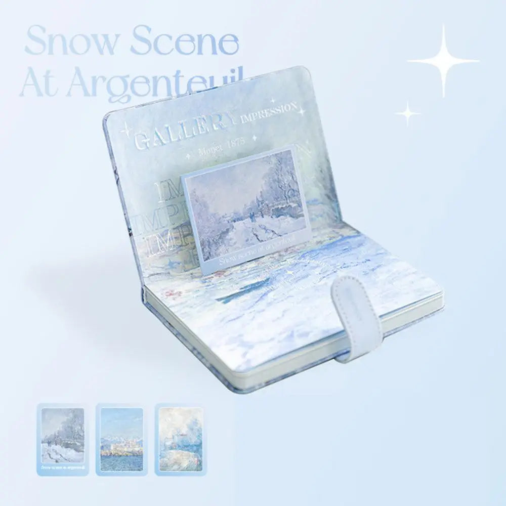 Weekly Planner School Stationery Magnetic Buckle Writing Pads Landscape Notepad DIY Scrapbook Scenery Notebook Handbook