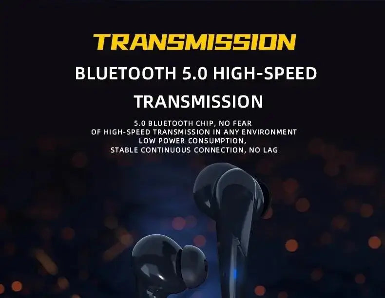 Wireless Bluetooth 5.0 Headphones Noise Reduction Earphones Sports Music Earbuds HiFi Stereo Gaming Headset With Mic For iPhone