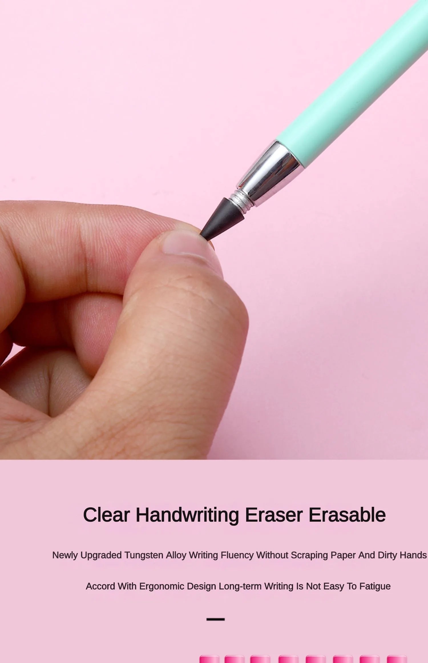 Infinity Pencil Set Erasable Unlimited Pencils Eternal Writing HB No Sharpening Kawaii Stationery Cute Office School Supplies