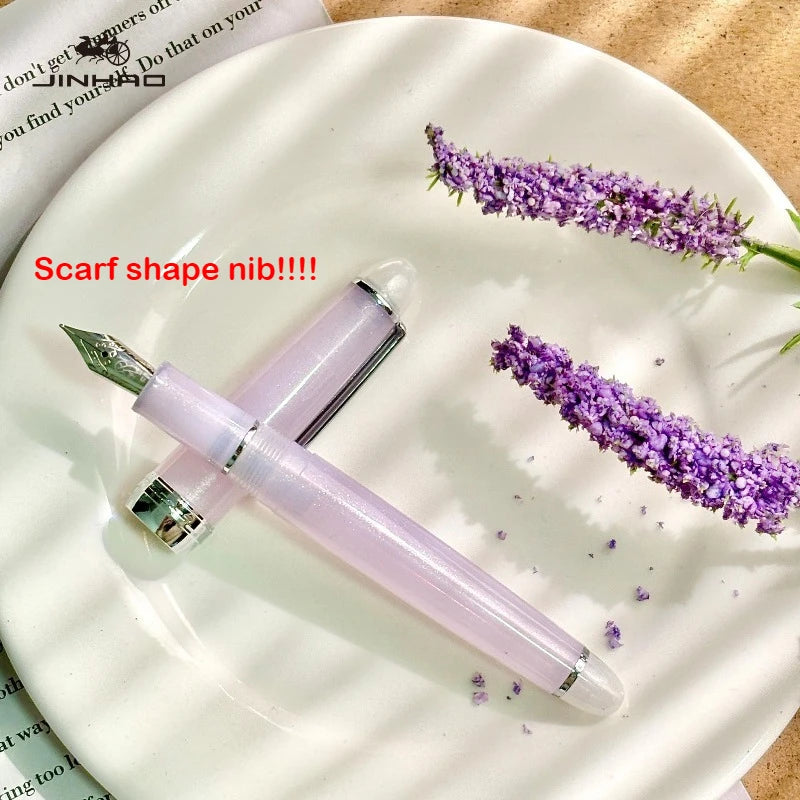 2026 Limited Edition Sakura Pink! JINHAO 82 Plus Fountain Pen Rose Clip Rose Scarf Pattern Nib School Office Supplies Stationery