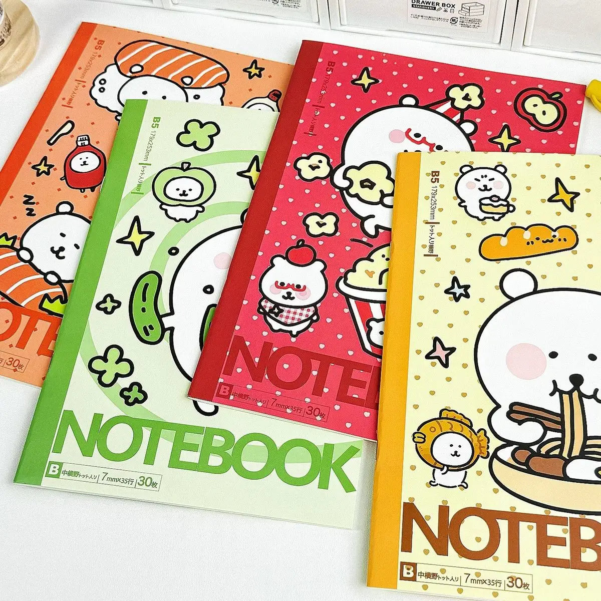 Joke Bear Notebook Cute Cartoon Diary Book for Students Durable with High Design Quality B5 Size Horizontal Line Notepad