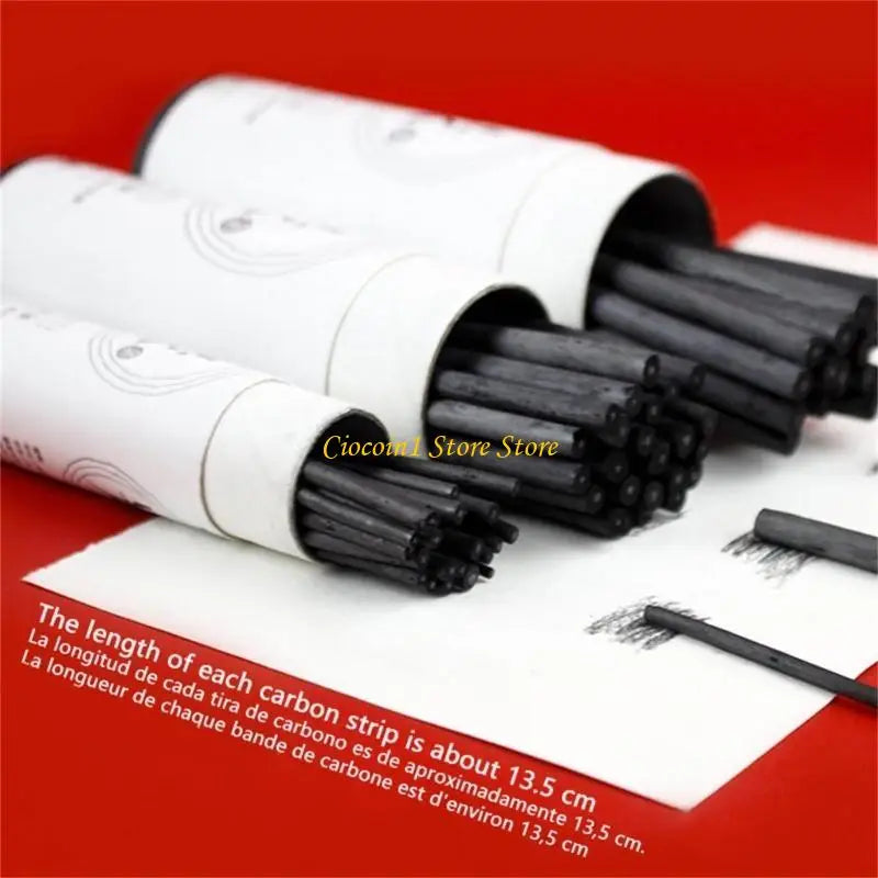 A3PC 75x/Set Charcoal Sticks Charcoal Drawing Pencils for Drawing Crafts Sketching