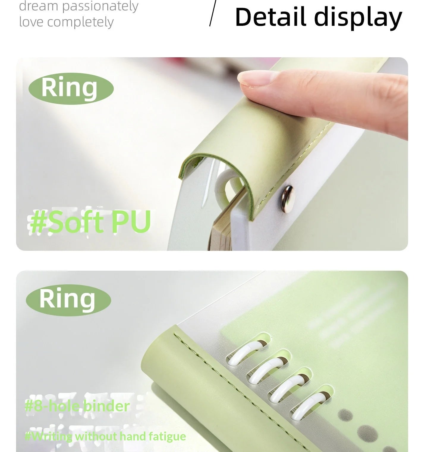 B5 Loose Leaf Notebook Soft Spine Detachable Pages for Middle High School Students Reading Journal Stylish New Design