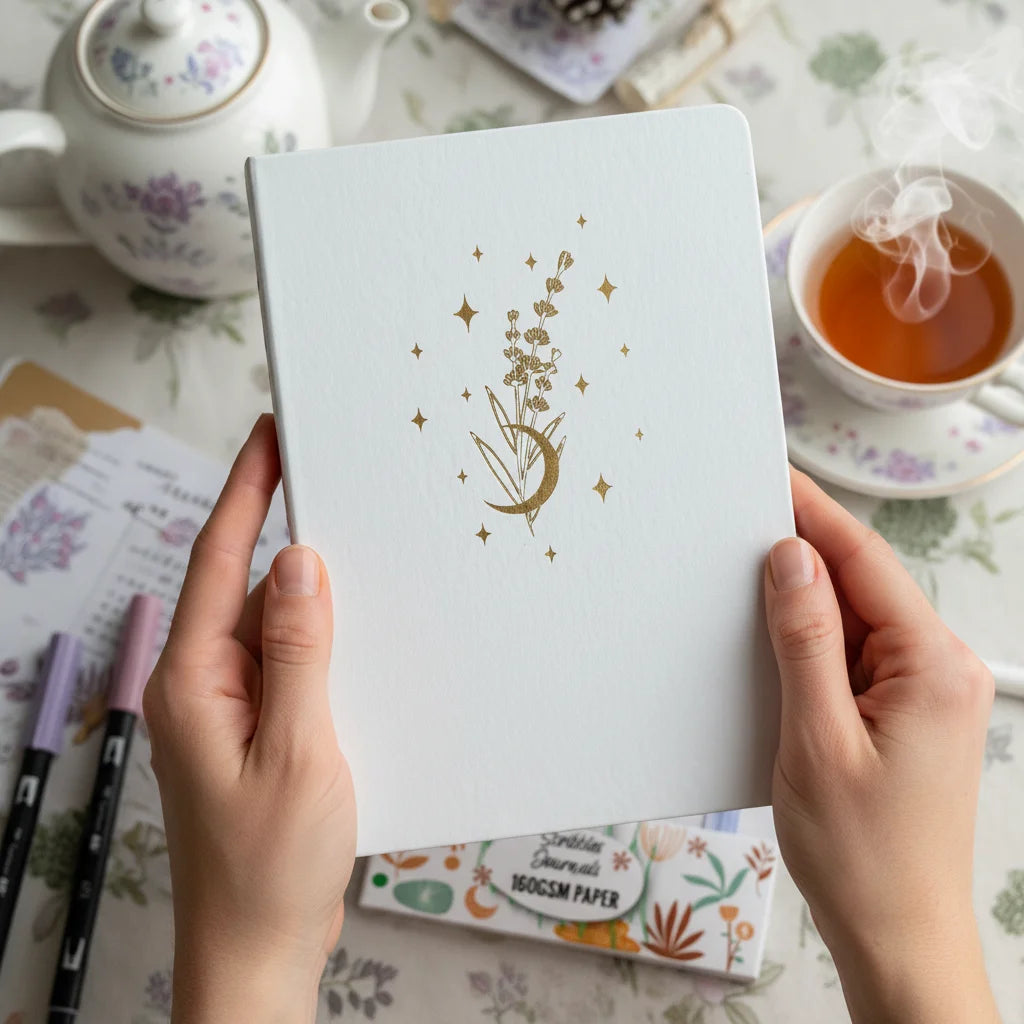 Sketch Journal Hardcover 160gsm Heavy Paper Artist Drawing Notebook 160 Numbered Pages Lay Flat Sketchbook