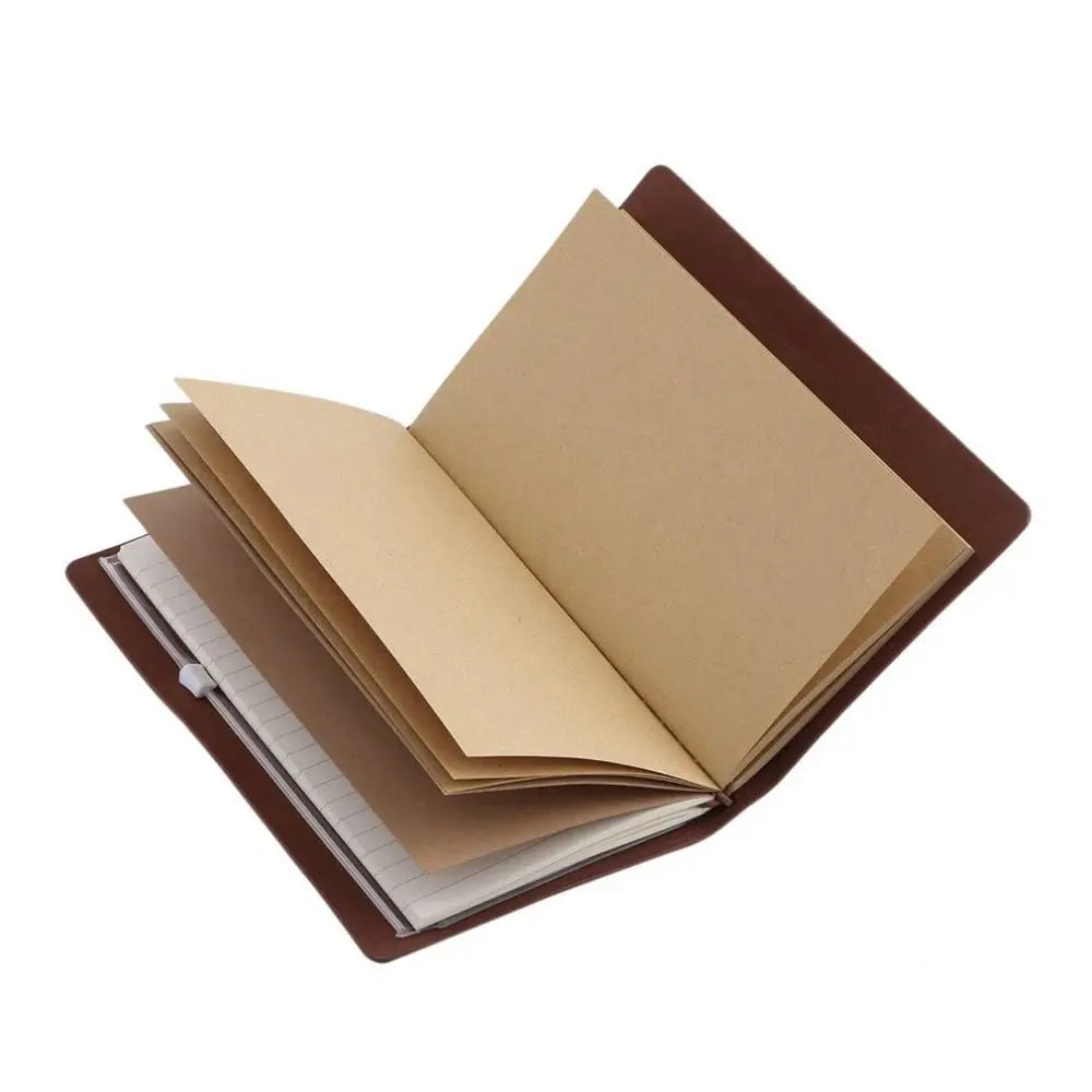 Portable Stationery Writing Notepad Diary Book School Supplies Notebook Leather Travel Book Daily Organizer Journal Booklet