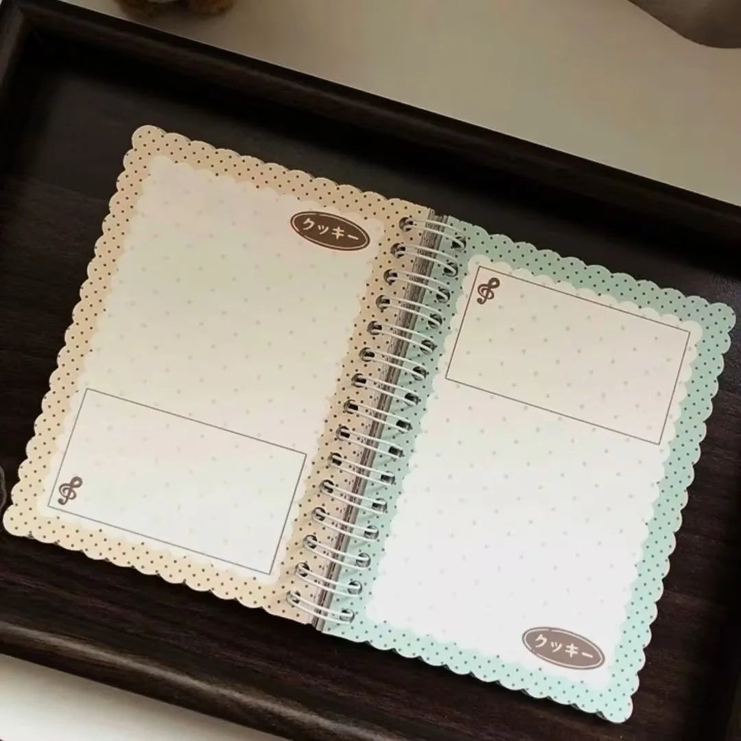 Ins A6 Soft Cover Notepad Lovely Biscuit Design Portable  Journals Travelers Writing Notebook for School Girls Daily Use