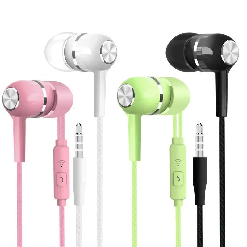 3.5mm In-Ear Headset For Music Game Sports Calls HiFi Bass Stereo Sound Gaming Sport Daily Headset Daily Commute Audio Supplies