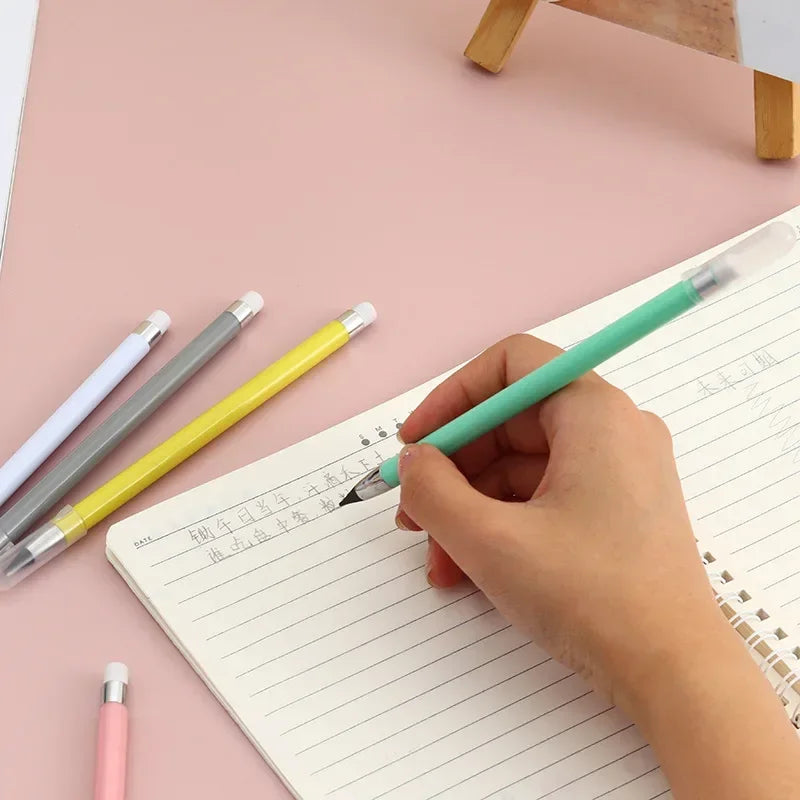 Infinity Pencil Set Erasable Unlimited Pencils Eternal Writing HB No Sharpening Kawaii Stationery Cute Office School Supplies