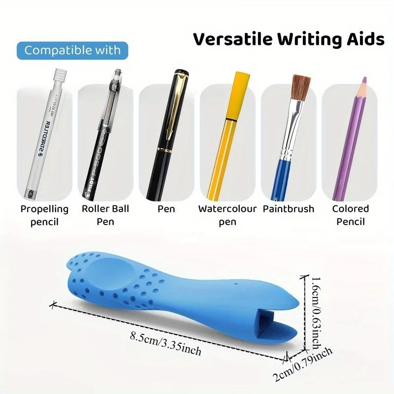 Ergonomic Pen Grip Writing Aid Grip Pencil Holder Grip for Kids Adult Writing,Enhances Grip Control,Writing Tools for Beginners