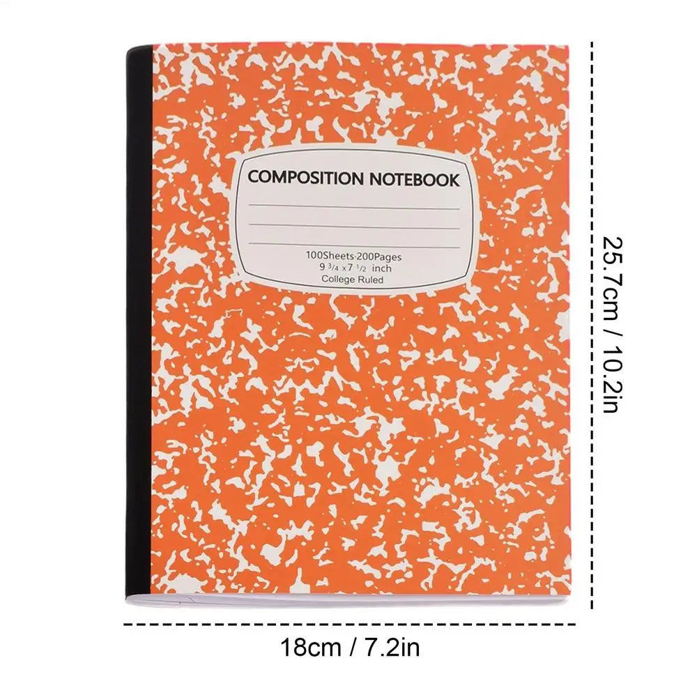Composition Notebooks 100 Sheets Abstract Marble Cover Thick Paper 10.2x7.2in Lined Paper Notebook for School Classroom Office