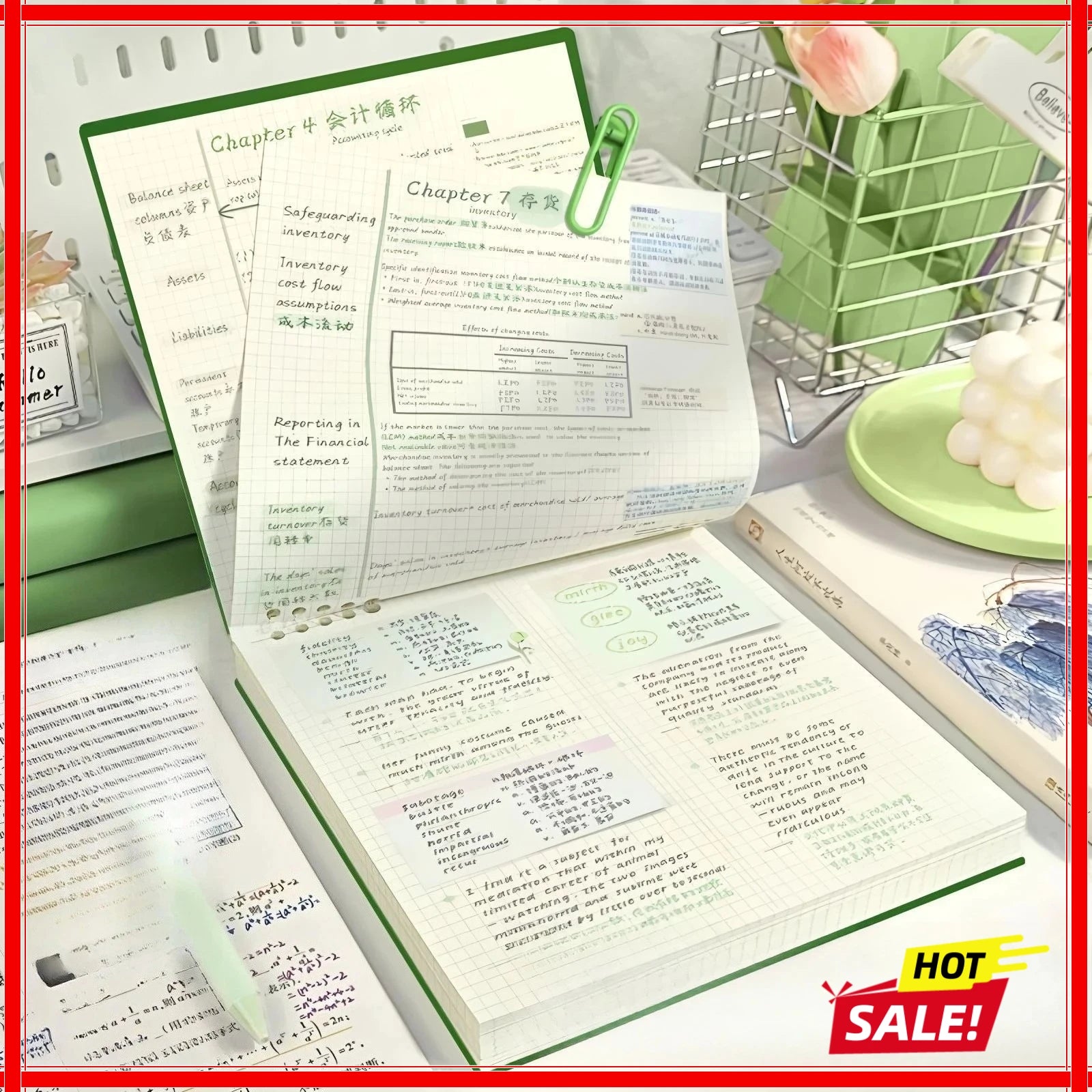 Diary B5 Sketch Book Loose Leaf Checkered Book School Notebooks Notebook Notepad Writing Pads Office