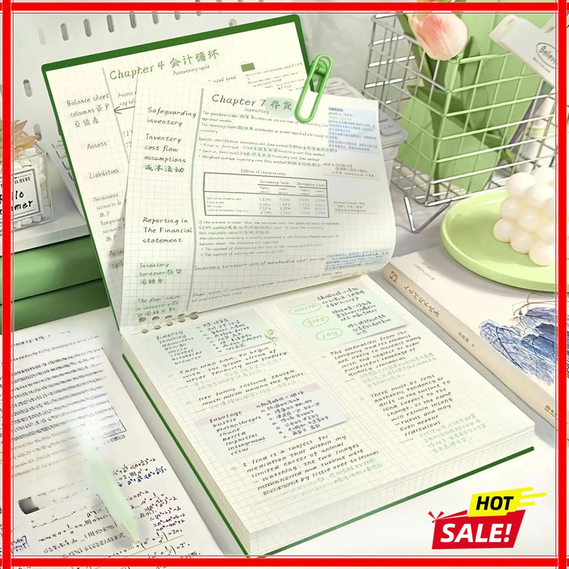 Diary B5 Sketch Book Loose Leaf Checkered Book School Notebooks Notebook Notepad Writing Pads Office