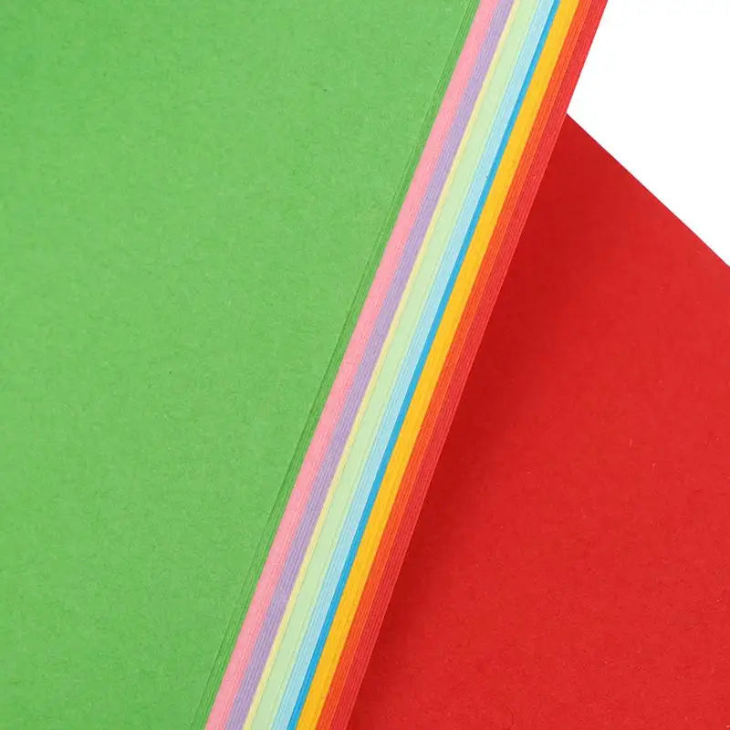 50/100pcs Color A4 Paper 10 Color Copy Paper Printing Paper Color Hand Folding Paper For Kids DIY Art School Home Projects