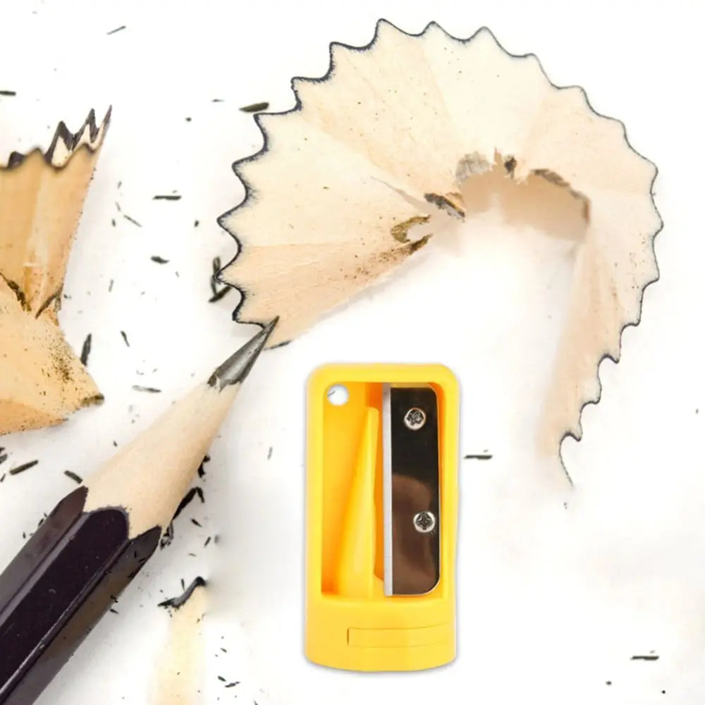 Mini Hand Tools Manual Woodwork Pencil Cutter Portable Useful Carpenter Pencil Sharpener Practical Blue Narrow Sharpening