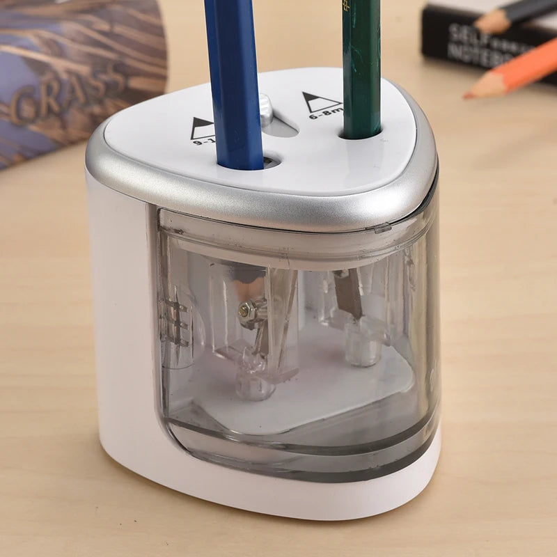 Study Manual Auto Automatic Drawing Pencil Pen Sharpener Electric Switch Pencil Sharpener Stationery Home Office School Supply