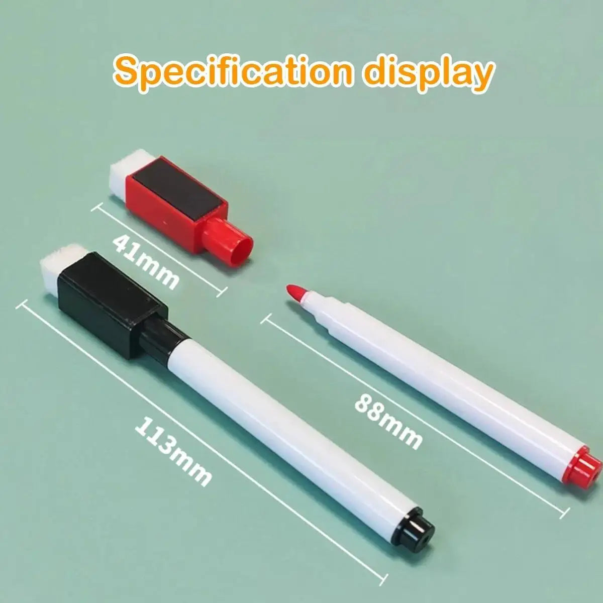 8 Pcs Magnetic Erasable Whiteboard Pen Color Options Numbering Stationery Office Teaching Supplies For Blackboard Student Note