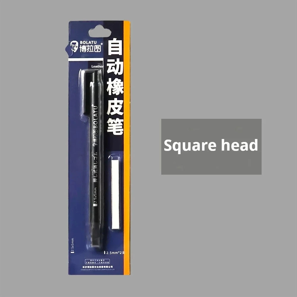 Eraser Pen Automatic Pencil Rubber Refillable Pen High Precision Sketching Drawing Correction Painting Erasers Art Supplies