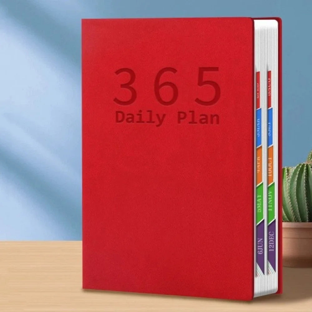 Composition Notebook Portable 2027 Planner 400 Pages Notebook Pocket Schedule Book Hardcover Notepad Self-Discipline