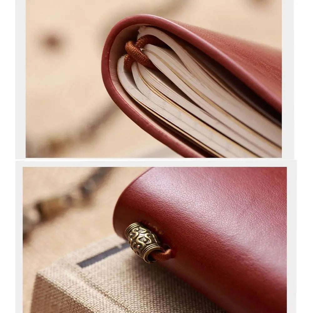Portable Stationery Writing Notepad Diary Book School Supplies Notebook Leather Travel Book Daily Organizer Journal Booklet
