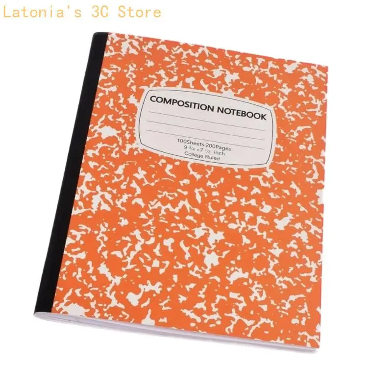 Softcover College Ruled Composition Notebook, 100 Sheets for Class Writing X3UB