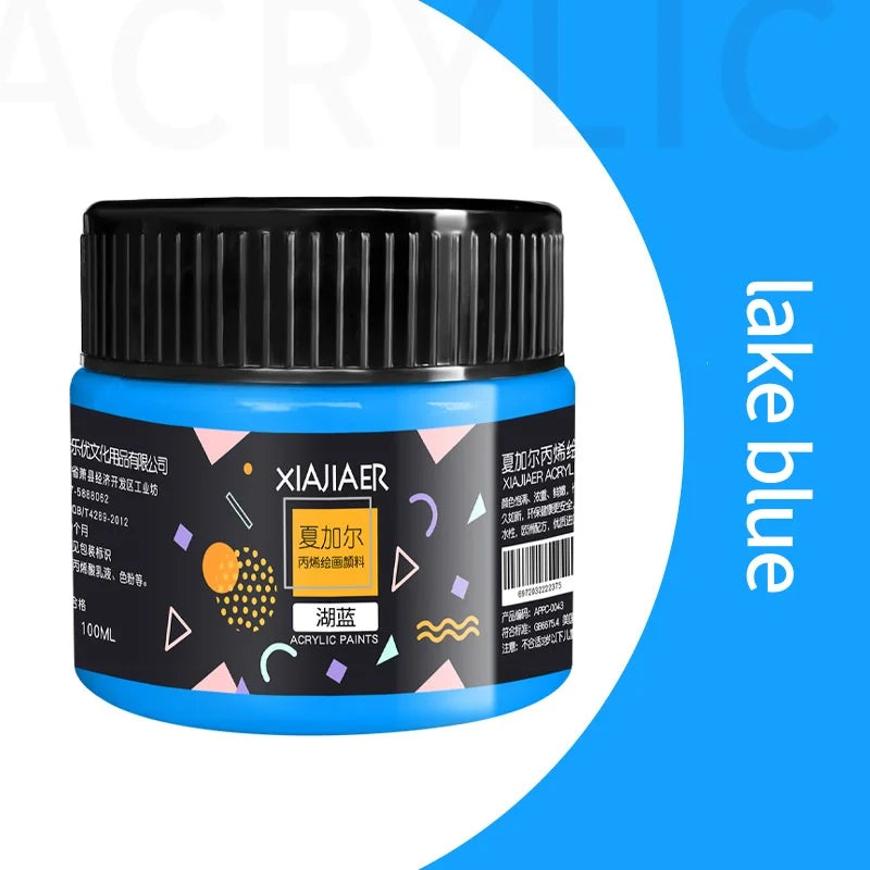 Acrylic Paint 100ml Hand-Painted Wall Painting Graffiti Stone T-Shirt Tinned Paint Studio Multi-Color Acrylic Paint